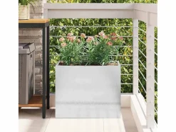 Maceta para Jardín | Jardinera | Macetero 50 x 32 x 40 cm Acero inoxidable^ Hot