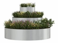 Maceta para Jardín | Jardinera | Macetero 90 x 90 x 20 cm Acero galvanizado^ Discount
