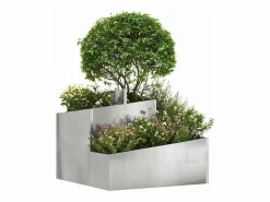 Macetero|Maceta para Jardín | Jardinera | Macetero 60 x 60 x 50 cm Acero inoxidable