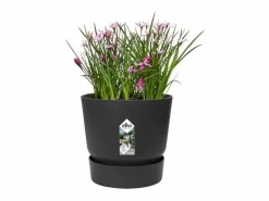 ELHO Maceta redonda 40 - Exterior Ø 39 x 36,8 cm - Living Negro New
