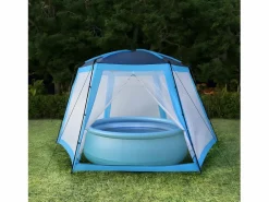Maison Exclusive Carpa para piscina de tela 590x520x250 cm Azul Best