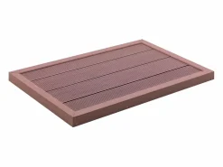 Maison Exclusive Panel de suelo para ducha solar WPC marrón 101x63x5,5 cm Marru00f3n New