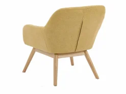 MALMO-Sillón de madera natural y tela Trendy Safran^Moloo Hot