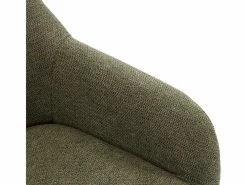 Moloo Sillón Escandinavo|MALMO-Sillón de madera negra y tela Trendy Sauge