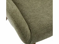 Moloo Sillón Escandinavo|MALMO-Sillón de madera patinada nogal y tejido Trendy Sauge