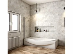 Aica Mampara De Bañera|Mampara de bañera abatible 2 hojas cristal antical 6mm plegable (1080-1100)x1400mm
