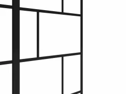 Shower & Design Mampara de bañera con panel pivotante - mate - Estilo industrial - 120 x 140 cm - OBELINI Negro Sale