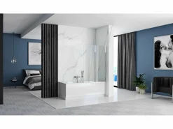 Rea Mampara De Baño Agat 100 Chrome Gris New