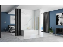 Rea Mampara De Baño Agat 80 Brush Gold Dorado Sale