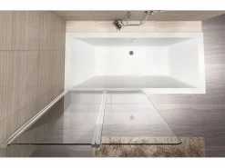 Rea Mampara De Baño Agat 80 Chrome Gris Online