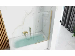 Mampara De Baño Elegant 70 Brush Gold^Rea