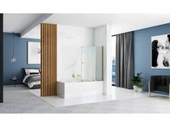 Mampara De Baño Fabian 100 Brush Gold^Rea Outlet