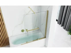 Mampara De Baño Fabian 100 Brush Gold^Rea Outlet