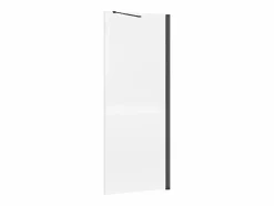 Shower & Design Mampara de ducha a ras de suelo - mate - Vidrio 5 mm - 80 x 200 cm - DAREN Negro Best