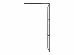 Mampara de ducha accesible vidrio ESG esmerilado 80x195cm ES66416^ Hot