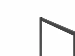 Mampara de ducha con puerta pivotante mate estilo industrial 120 x 80 x 195 cm, TORONI^Shower & Design Discount