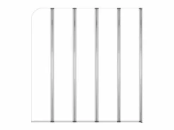 Mampara de ducha de vidrio templado transparente 120x140 cm ES313028^ New