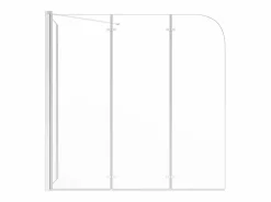 Mampara De Bañera|Mampara de ducha de vidrio templado transparente 120x69x130 cm ES997426