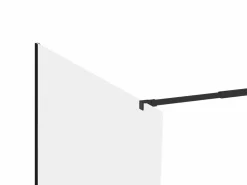 Shower & Design Mampara de ducha estilo italiano mate moderno - 100x200 cm - DAREN Negro Discount