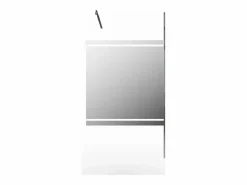 Mampara de ducha estilo italiano transparente con efecto espejo - 120 x 200 cm - ZENADO^Shower & Design Best