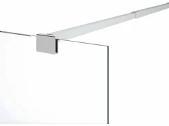 Shower & Design Mampara De Ducha|Mampara de ducha italiana con toallero, 120 x 200 cm, cromo, KRISTEN