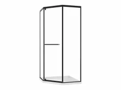 Mampara de ducha pentagonal con plato, mate, 90 x 90 x 195 cm CRISTELIO^Shower & Design