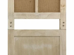 Mampara divisoria 6 paneles Marrón 214x165 cm Tela^ Outlet