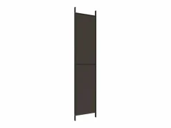 Mampara divisoria de 3 paneles Marrón 150x220 cm Tela^ Best