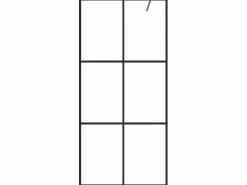 Mampara ducha accesible vidrio ESG transparente 90x195 cm ES66329^ Discount