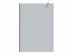 Shower & Design Mampara ducha estilo italiano MALIKA 140x200 Cristal ahumado gris Negro New