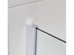 Mampara De Ducha|Mampara Ducha Fija 80x200 cm Cristal Templado 8 mm Antical – Eclíptica Home – Cromo Brillo