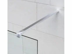 Mampara De Ducha|Mampara Ducha Fija 80x200 cm Cristal Templado 8 mm Antical – Eclíptica Home – Cromo Brillo