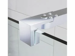 Mampara De Ducha|Mampara Ducha Fija 80x200 cm Cristal Templado 8 mm Antical – Eclíptica Home – Cromo Brillo