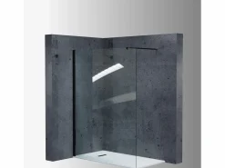 Mampara Ducha Fija 90x200 cm Cristal Templado 8 mm Antical – Eclíptica Home – Mate Negro Discount
