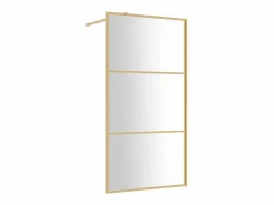 Mampara ducha vidrio transparente ESG 115x195 cm ES66451 Dorado Outlet