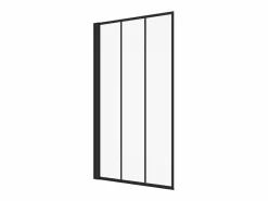 Shower & Design Mampara para bañera pivotante mate look atelier, 80 x 140 cm, DOLANA Negro Sale