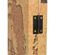 Mampara plegable 160 x 170 cm Mapa del Mundo Amarillo Discount