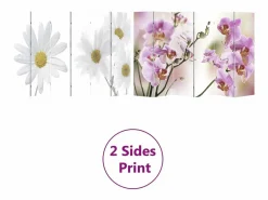 Biombo|Mampara plegable 217x170 cm Flor