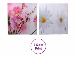 Mampara plegable 160x170 cm Flor Multicolor Online