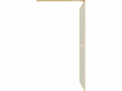 Mampara De Ducha|Mampara puerta ducha vidrio transparente ESG 140x195 cm ES469481
