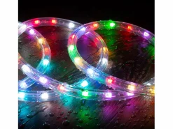 Ledkia Manguera LED Redonda 220V AC 36 LED/m RGB IP65 Corte 100 cm a Medida RGB 1 m Blanco Hot
