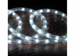 Ledkia Manguera LED Redonda 220V AC 36 LED/m RGB IP65 Corte 100 cm a Medida RGB 3 m Blanco Online