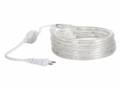 Ledkia Manguera LED Redonda 220V AC 36 LED/m Cálido IP65 a Medida Corte cada 100 cm 10 m Blanco Best