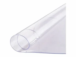 Mantel SucceBuy Protector de Mesa de PVC de 106 cm, Almohadilla de Escritorio Redonda de Plástico , 2 mm de Grosor Transparente New