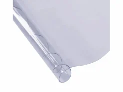 Mantel SucceBuy Protector de Mesa de PVC, Cubierta de Escritorio Redonda de Plástico de 123 cm, 1.5 mm de Grosor Transparente Sale