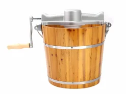 Vente-unique Pequeño Electrodoméstico|Maquina de hacer helado GIVRETO de madera - 3.5 L