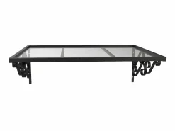 Vente-unique Marquesina AMBAN de aluminio - 150 x 80 cm. Estilo Encanto Negro Clearance