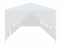 Marquesina de jardín 3x12 m blanca ES992351^ New
