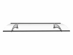Marquesina de puerta de aluminio 150 x 90 cm curva negra - NEONA^Vente-unique Clearance