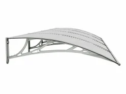 Marquesina de puerta policarbonato 350x100 cm ES61833 Gris Outlet